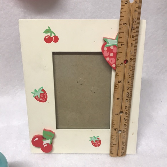 CHERRY 3 Piece decor Frame votive candle clock vintage 1990s - Picture 5 of 13